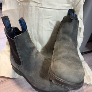 Rustic Black Blundstone Boots #1478